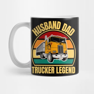 Husband, Dad, Trucker Legend Mug